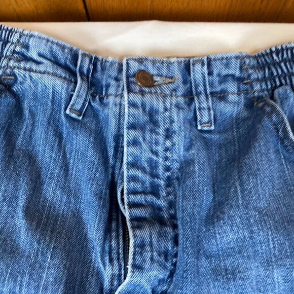 Lee Side Elastic At The Waist 14 Medium Cotton Blend Blue Jeans - Picture 4 of 8